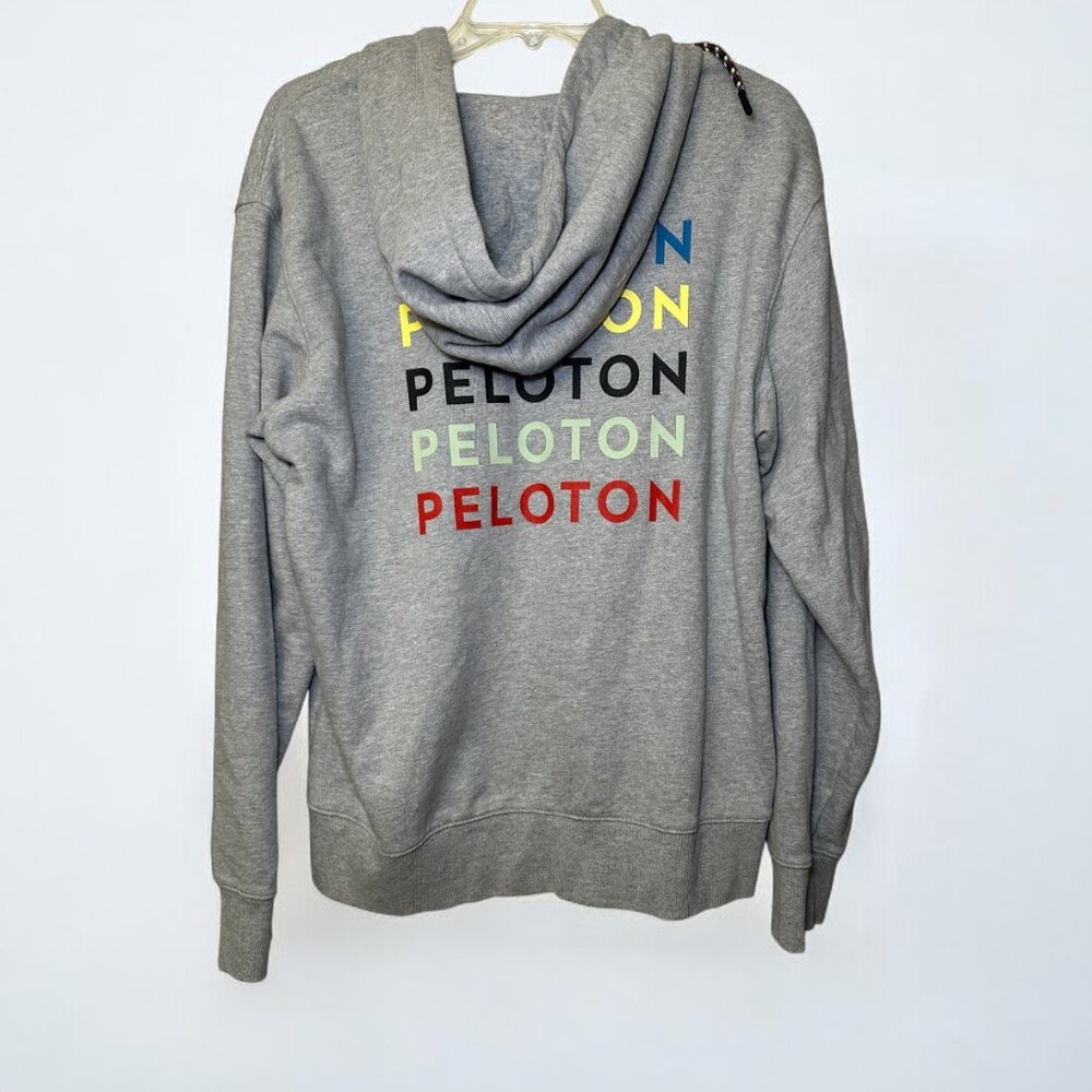 Women's Gray Peloton Hoodie Sweatshirt Size Large